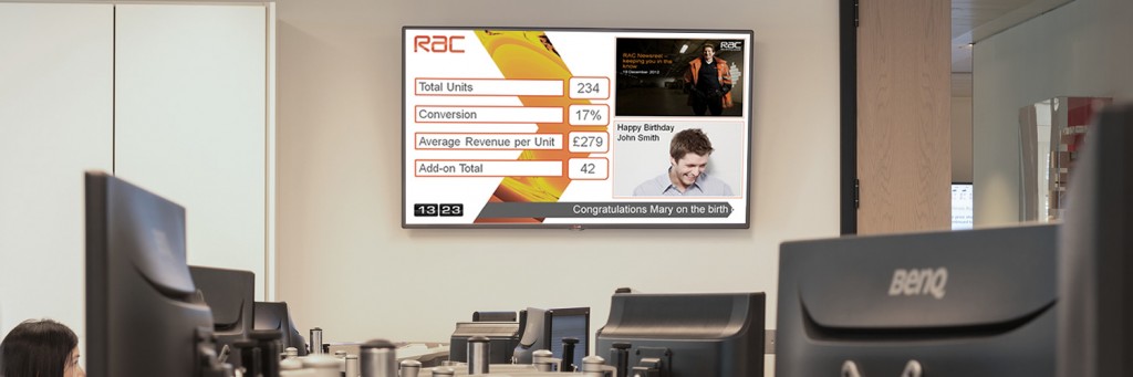 RAC digital signage