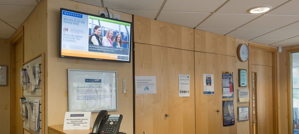 reception screen